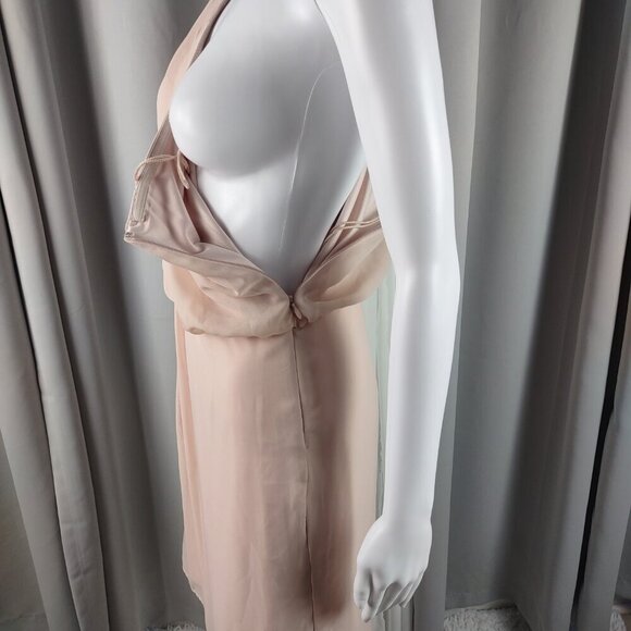 Adrianna Papell Pink Chiffon Embellished Cocktail Dress. Size 8 (NWT) - Picture 6 of 14